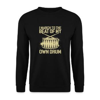 Stolz auf den eigenen Rhythmus - Unisex Pullover - Schwarz - Vorne - Alina (178cm) & Michal (187cm)