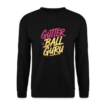 Gutter Ball Guru 13 - Unisex Pullover - Schwarz - Vorne - Alina (178cm) & Michal (187cm)