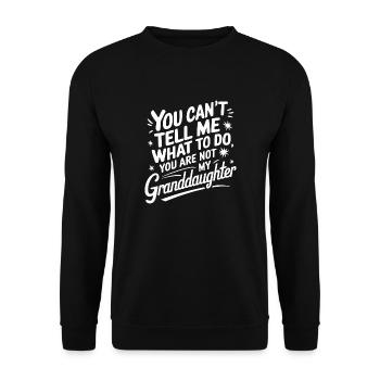Papy Grand-père Famille Fête des pères - Sweat-shirt Unisexe - noir - Devant - Alina (178cm) & Michal (187cm)