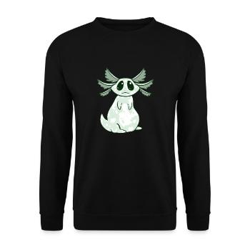Axolotl - Unisex Pullover - Schwarz - Vorne - Alina (178cm) & Michal (187cm)