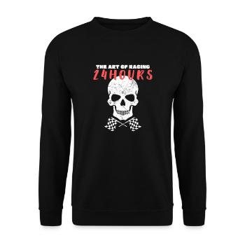 Skull 2 The Art Of Racing 24h - Unisex Pullover - Schwarz - Vorne - Alina (178cm) & Michal (187cm)