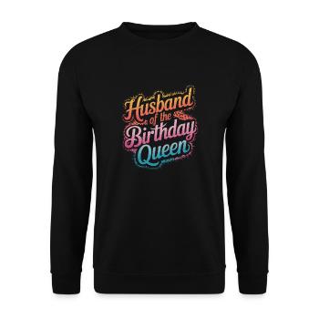 Ehemann Ehegatte Familie Hochzeit - Unisex Pullover - Schwarz - Vorne - Alina (178cm) & Michal (187cm)