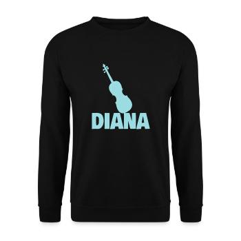 Diane - Sweat-shirt Unisexe - noir - Devant - Alina (178cm) & Michal (187cm)