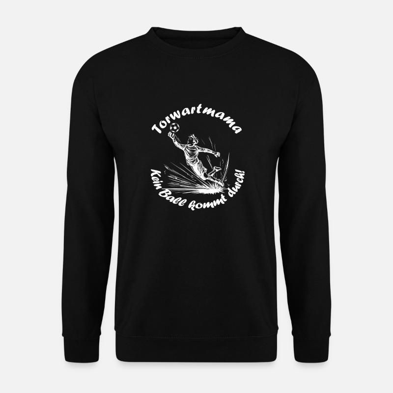 Torwart Mama - weiß - Unisex Pullover - Schwarz