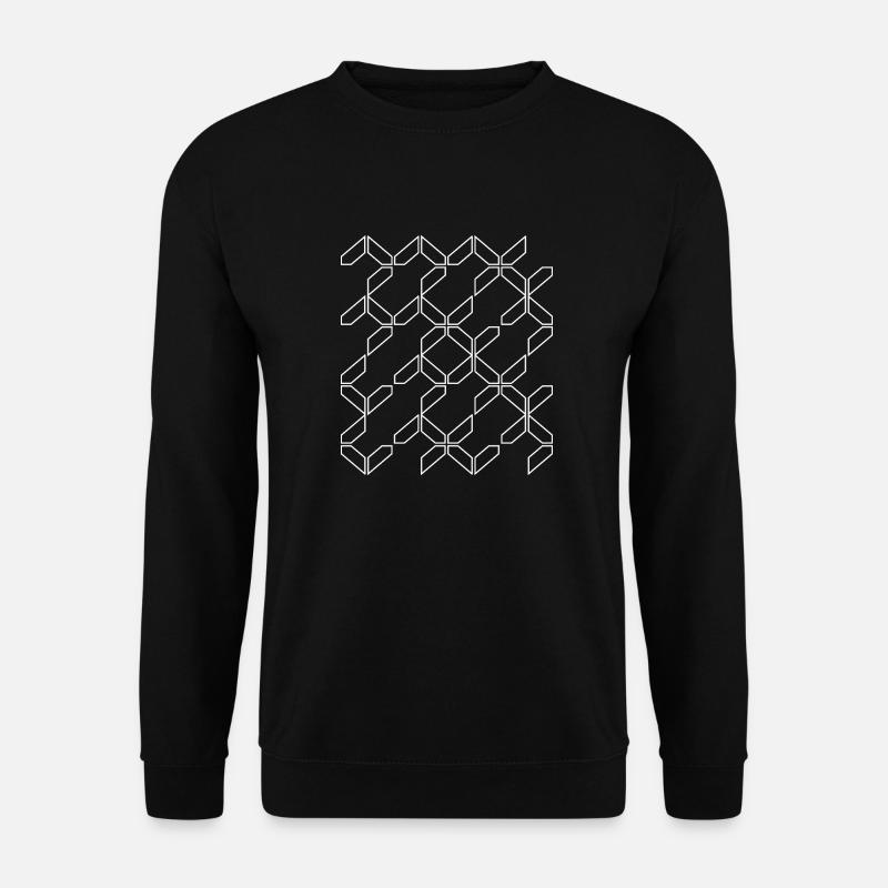 geometric shapes pattern - Unisex Sweatshirt - black