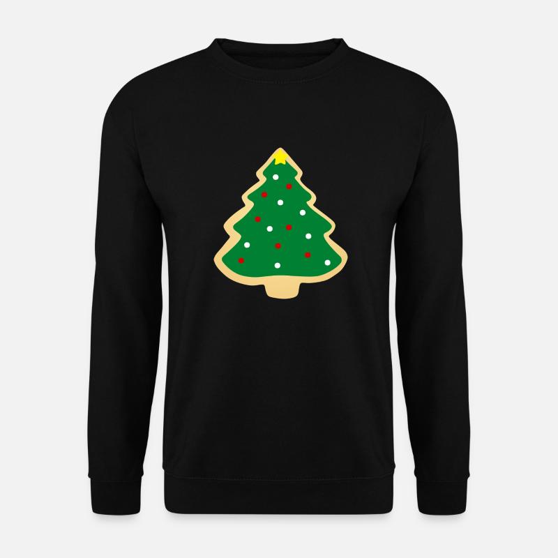 Weihnachtsbaum-Plätzchen - Unisex Pullover - Schwarz