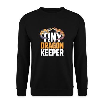 Léopard Gecko Léopard Gecko Reptile Terraristique - Sweat-shirt Unisexe - noir - Devant - Alina (178cm) & Michal (187cm)