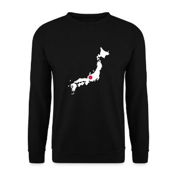 Japan - Unisex Pullover - Schwarz - Vorne - Alina (178cm) & Michal (187cm)