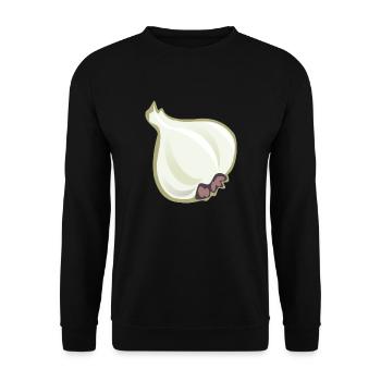 knoblauch garlic veggie gemuese vegetables4 - Unisex Pullover - Schwarz - Vorne - Alina (178cm) & Michal (187cm)