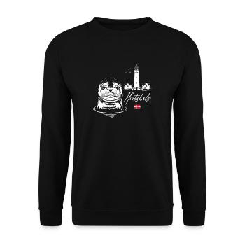 Seal Denmark Shepherd Neck Animals Holiday Wilsigns - Unisex Sweatshirt - black - Front - Alina (178cm) & Michal (187cm)