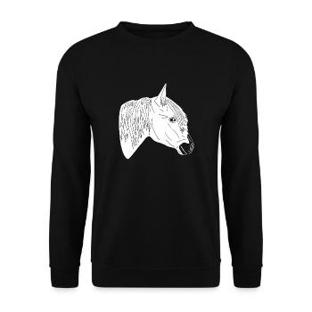 Irish Tinker - Unisex Pullover - Schwarz - Vorne - Alina (178cm) & Michal (187cm)