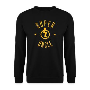 SUPER UNCLE - Sweat-shirt Unisexe - noir - Devant - Alina (178cm) & Michal (187cm)