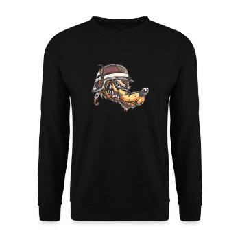 Evil Dog - Unisex Sweatshirt - black - Front - Alina (178cm) & Michal (187cm)