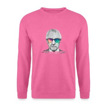 Albert Hofmann - Psychedelic Polygon Portrait - Unisex Pullover - Pink - Vorne