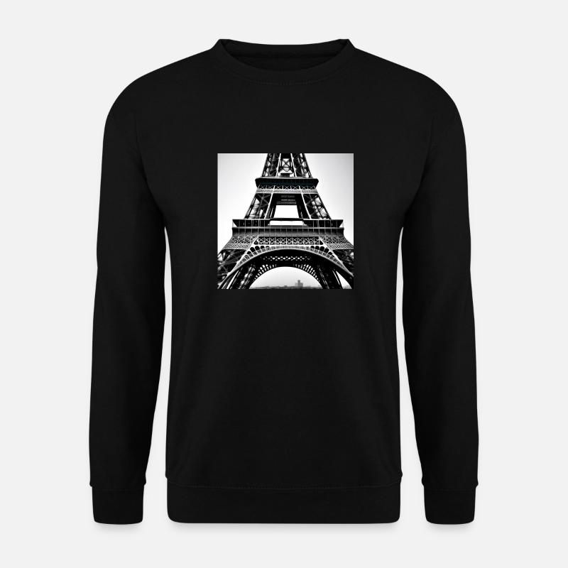 Elégance éternelle - Tour Eiffel à Paris - Sweat-shirt Unisexe - noir