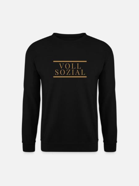 Sozial - Unisex Pullover - Schwarz
