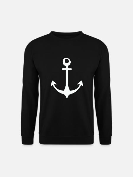 Anker, Hafen, Segeln, Hamburg, Angeln, Maritim - Unisex Pullover - Schwarz