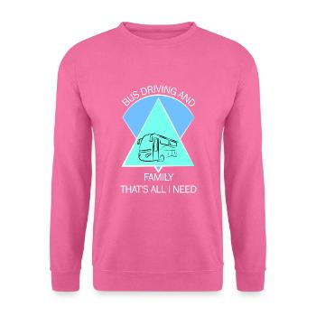 Bus Busfahrer Schulbus Autobus Busfahrerin - Unisex Pullover - Pink - Vorne