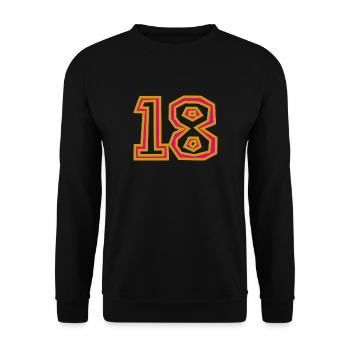 18 - Sweat-shirt Unisexe - noir - Devant - Alina (178cm) & Michal (187cm)