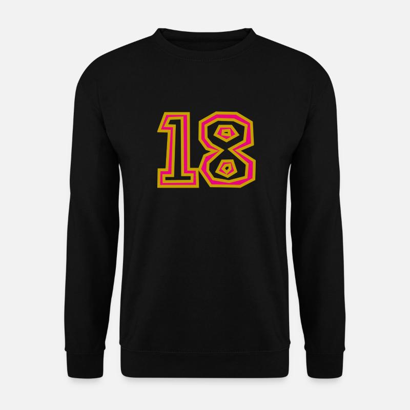 18 - Unisex Pullover - Schwarz