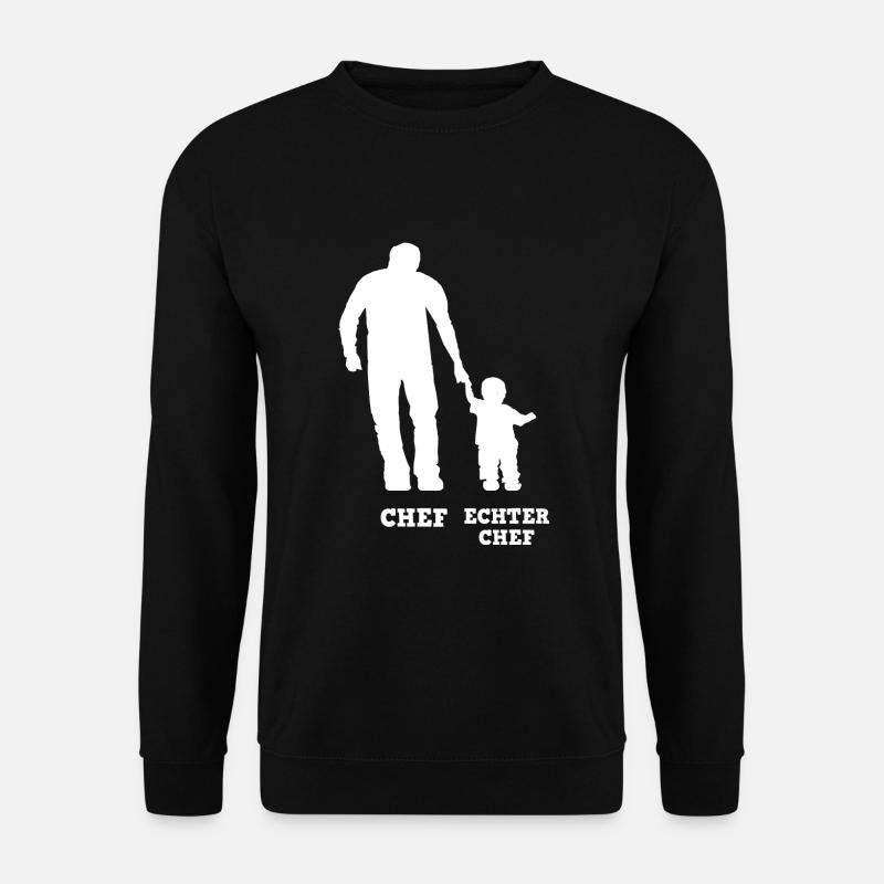 Chef echter chef meme - Unisex Pullover - Schwarz