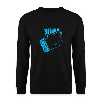 American staffordshire 100 - Sweat-shirt Unisexe - noir - Devant - Alina (178cm) & Michal (187cm)