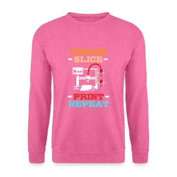 3D Druck - Unisex Pullover - Pink - Vorne