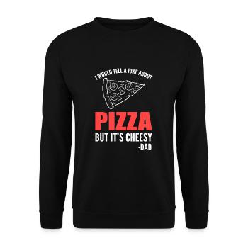Papa Joke Fête des Pères Dictons drôles - Sweat-shirt Unisexe - noir - Devant - Alina (178cm) & Michal (187cm)