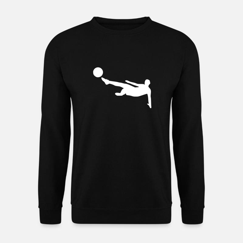 Football player graphics white - Unisex Sweatshirt - black