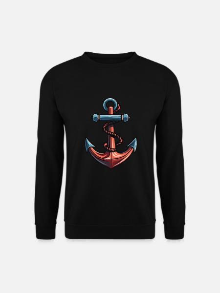 Anker Symbol Hafen - Unisex Pullover - Schwarz