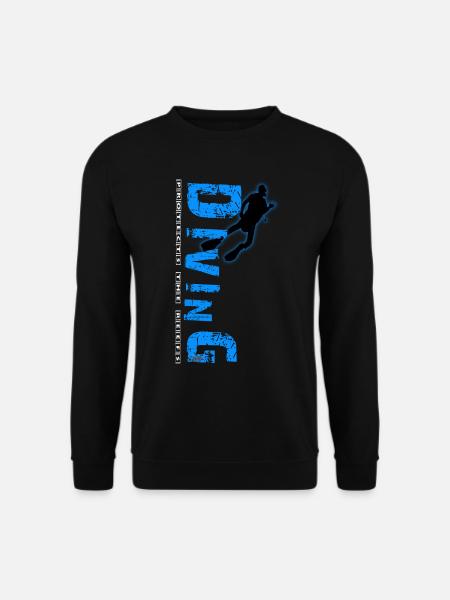 Diving - protects the reefs - Unisex Pullover - Schwarz