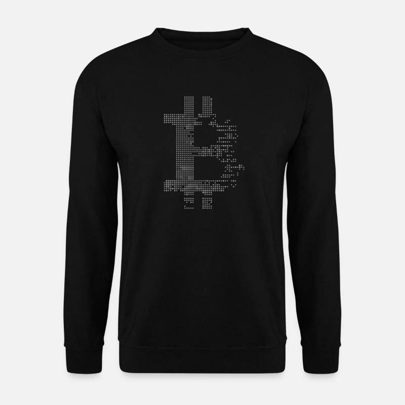 Bitcoin grey - Unisex Pullover - Schwarz