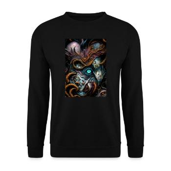 Moment III - Unisex Sweatshirt - black - Front - Alina (178cm) & Michal (187cm)