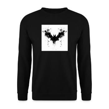 Rorschach Bat - Sweat-shirt Unisexe - noir - Devant - Alina (178cm) & Michal (187cm)