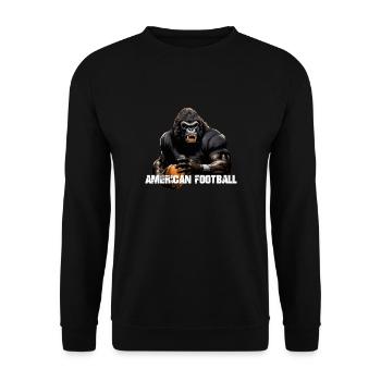 Gorille Football Américain - Sweat-shirt Unisexe - noir - Devant - Alina (178cm) & Michal (187cm)