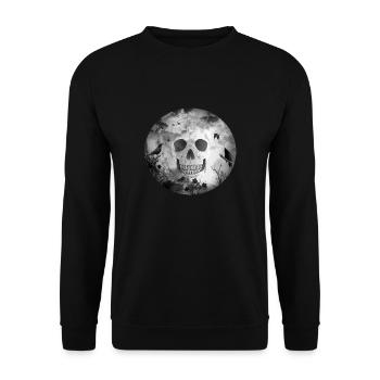 Gothique noir foncé GOTH - Sweat-shirt Unisexe - noir - Devant - Alina (178cm) & Michal (187cm)