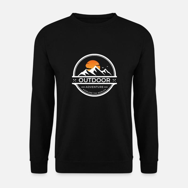 Wanderausflug Outdoor Abenteuerurlaub - Unisex Pullover - Schwarz