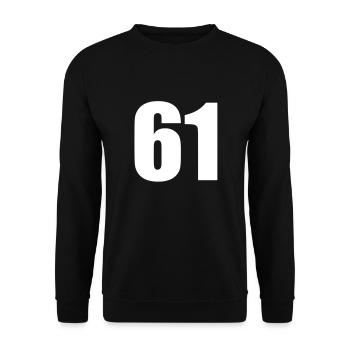 61 - Unisex Sweatshirt - black - Front - Alina (178cm) & Michal (187cm)