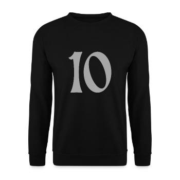 10 - Unisex Pullover - Schwarz - Vorne - Alina (178cm) & Michal (187cm)