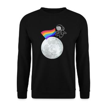 Pride Planet - Sweat-shirt Unisexe - noir - Devant - Alina (178cm) & Michal (187cm)