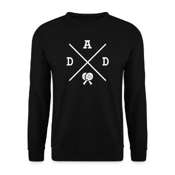 Padel Papa Joueur de Padel Padel Tennis Père Papa - Sweat-shirt Unisexe - noir - Devant - Alina (178cm) & Michal (187cm)