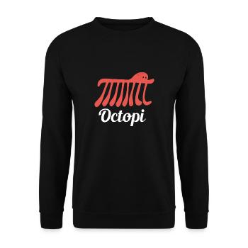 Octopi Mathe Mathematik Lehrer Math Wissenschaft - Unisex Pullover - Schwarz - Vorne - Alina (178cm) & Michal (187cm)