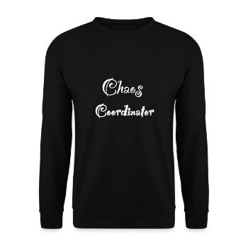 Chaos Coordinator - Unisex Pullover - Schwarz - Vorne - Alina (178cm) & Michal (187cm)