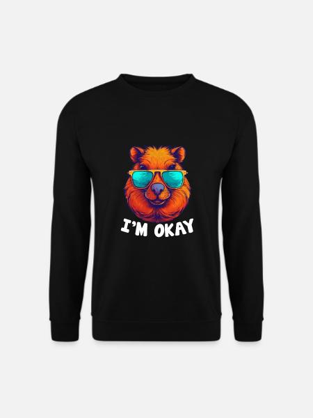 Capybara Sjove Gnaver Capybara Capybara - Unisex sweater - sort