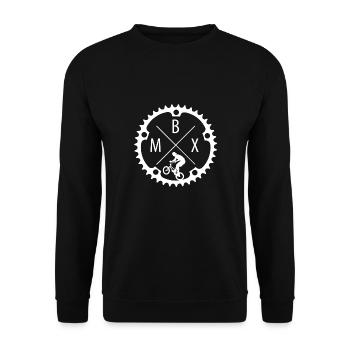BMX Gift & T-Shirt - Unisex Sweatshirt - black - Front - Alina (178cm) & Michal (187cm)