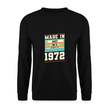 43e anniversaire Mai Né en 1980 Idée cadeau - Sweat-shirt Unisexe - noir - Devant - Alina (178cm) & Michal (187cm)