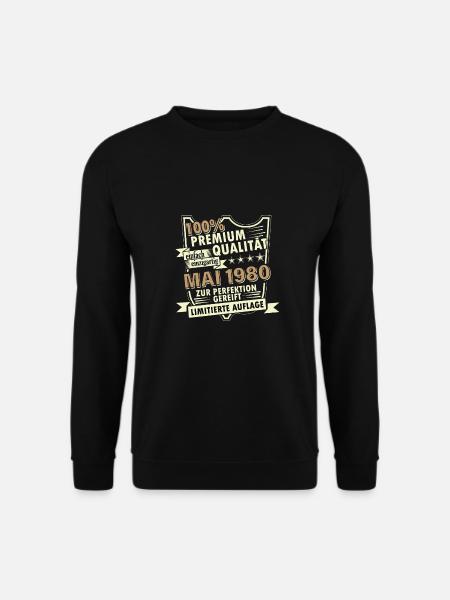 43. Geburtstag Mai Jahrgang 1980 Geschenkidee - Unisex Pullover - Schwarz