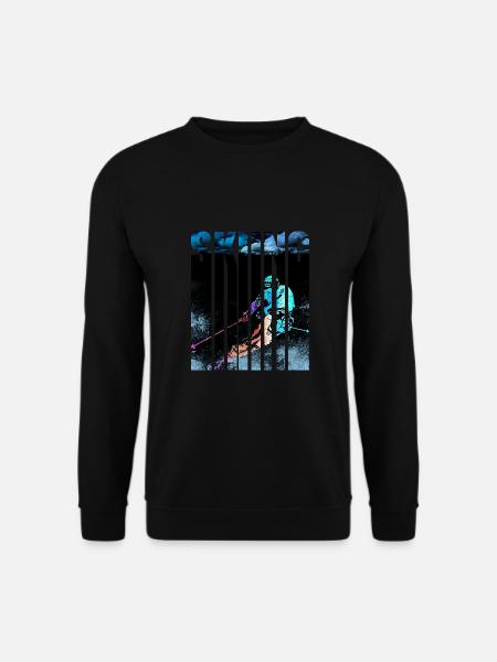 Skifahrer - Unisex Pullover - Schwarz