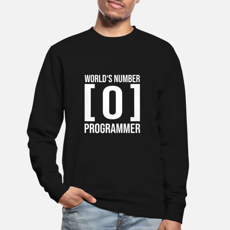 Worlds number 0 programmer Computer Scientist Coder Coder Unisex Sweatshirt