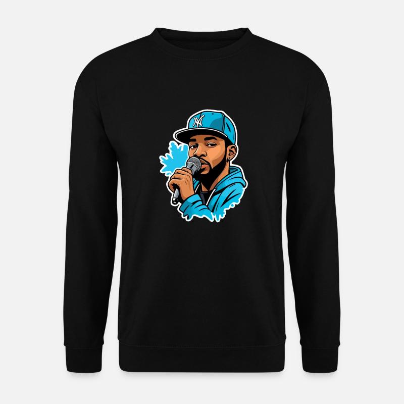 MC avec micro - Sweat-shirt Unisexe - noir